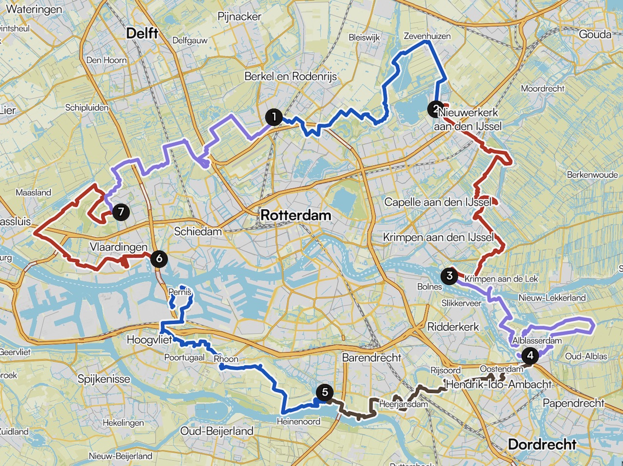 Update Etappes Rotterdams Ommelandpad